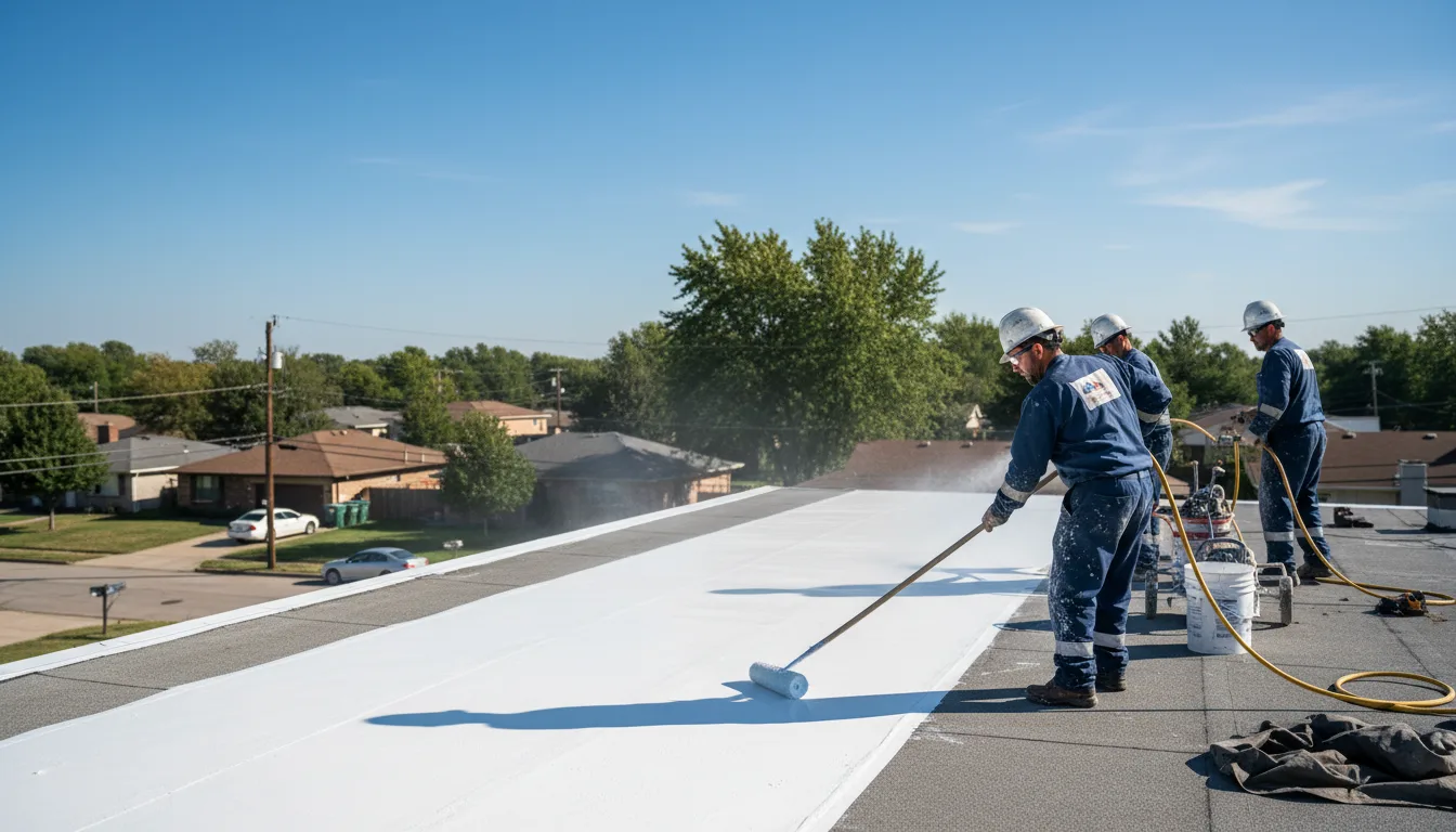 Commercial roof coating in Powhatan, LA near me